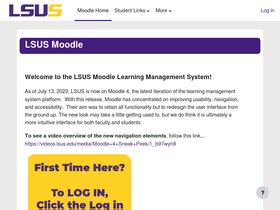 LSU Online Distance Learning offers open. . Lsus moodle